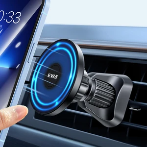 ewa magnetic car mount compatible with iphone 1213 pro12 max12 minimagsafe case strong magnet air vent phone holder free global shipping