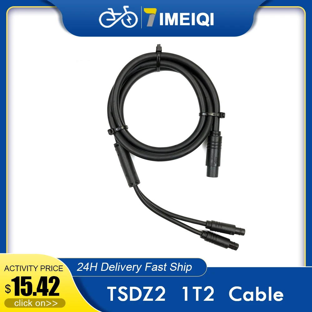 

IMEIQI Electric Bicycle TSDZ2 Thumb Throttle and 1T2 Cable Set E-bike Speed Throttle for VLCD6/XH18/VLCD5 Display Parts