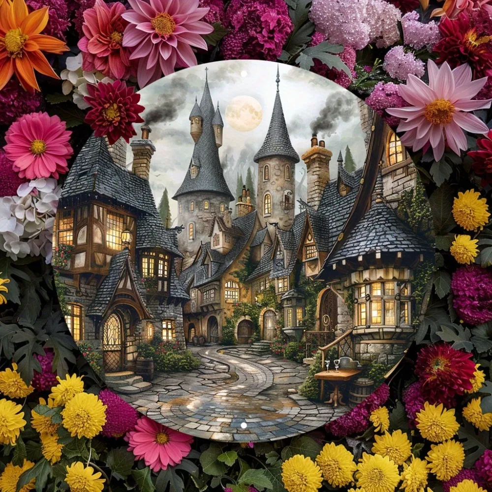 Круглая металлическая вывеска Зачарованный волшебный мир — идеально подходит