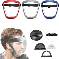 transparent full face shield glasses bicycl helmet safety glasses eye shield mask protective cover windproof anti fog face mask
