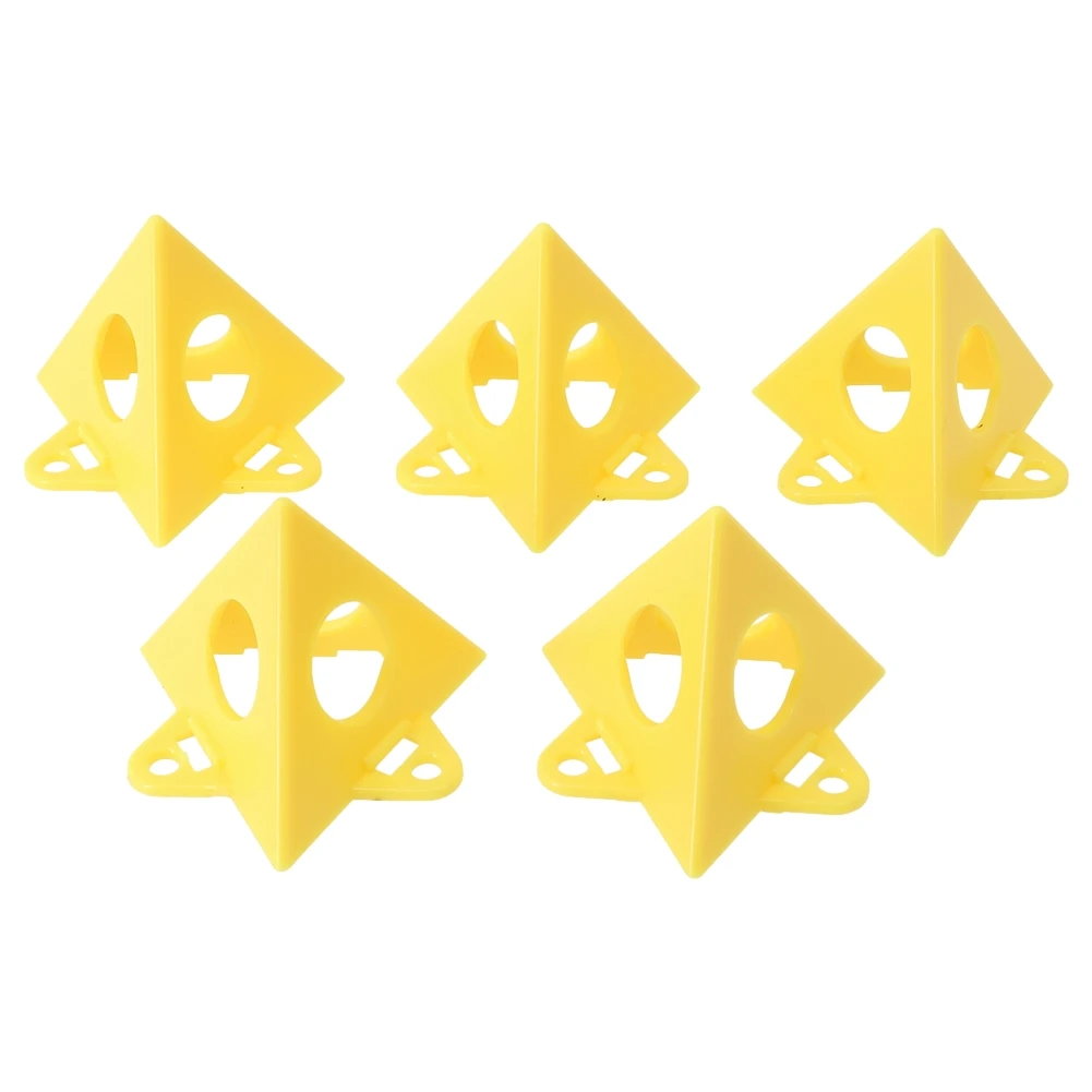 

High-quality Footrests 5pcs Pyramid Stands Set Brushing Tap For Easy Storage Pads Feet Paint Tool Support Wooden Boards