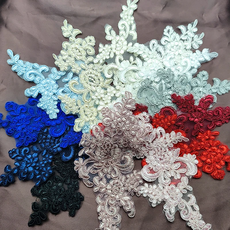 Вышитые нашивки ручной работы цветочные аппликации для сумок и одежды