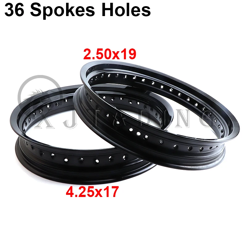 4.25x17 Inch 2.50x19 Inch 36 Spokes Holes Aluminum Alloy Rims 4.25*17