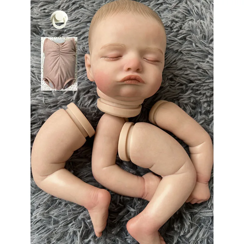 

20inch Already Painted Reborn Doll Rosalie with Painted Hair and Rooted Eyelashes Cloth Body and COA Included