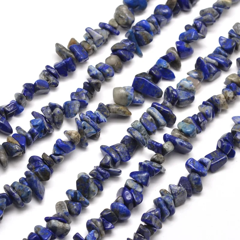 

1 Strand Lapis Lazuli Chip Bead Strands 5~8x5~8mm Hole: 1mm about 31.5 inch