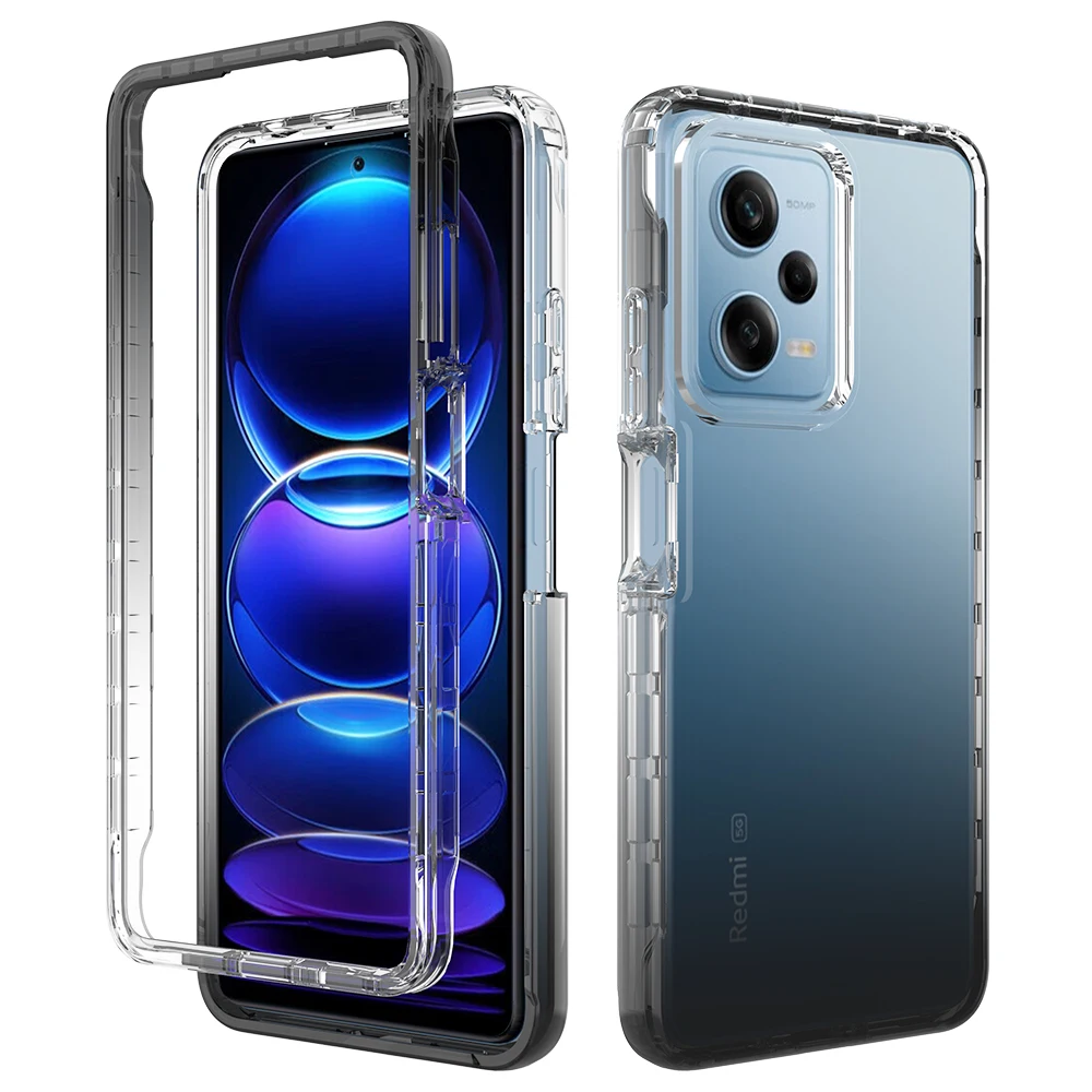 

Bumper Clear Case for Xiaomi Poco X5 Pro Luxury Front Frame Transparent Soft Silicone Shockproof Phone Cover for XiaomiPocoX5Pro