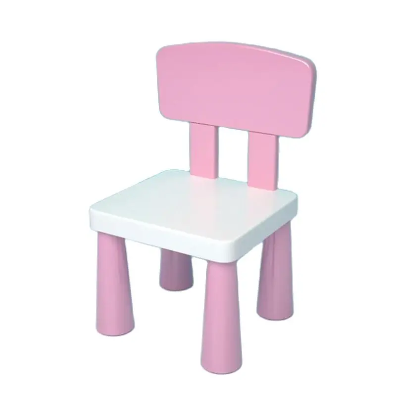 Милые детские стулья в сборе «сделай сам», Многофункциональный стул со спинкой для детского сада, нескользящий обеденный стул, детский стул...