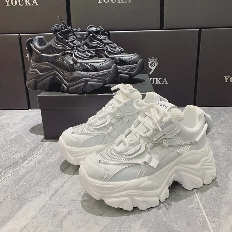 Platform Sneakers White Woman Vulcanize Shoes Femme Tenis Con Plataforma Luxury Tennis Feminino For Women 2022 Zapatos Mujer