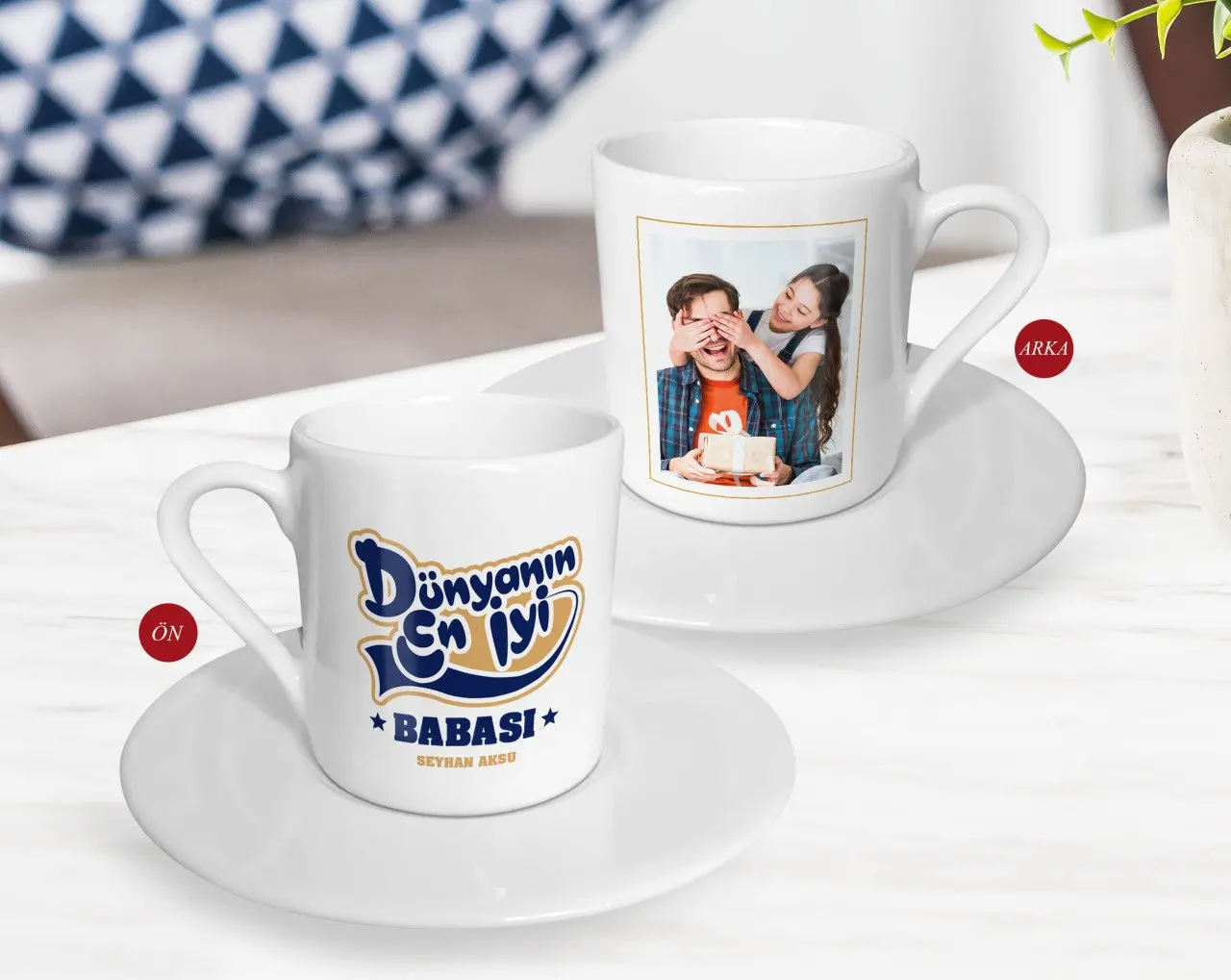 

Персонализированный подарок на день отца, фотография, турецкий кофе fincanek-46