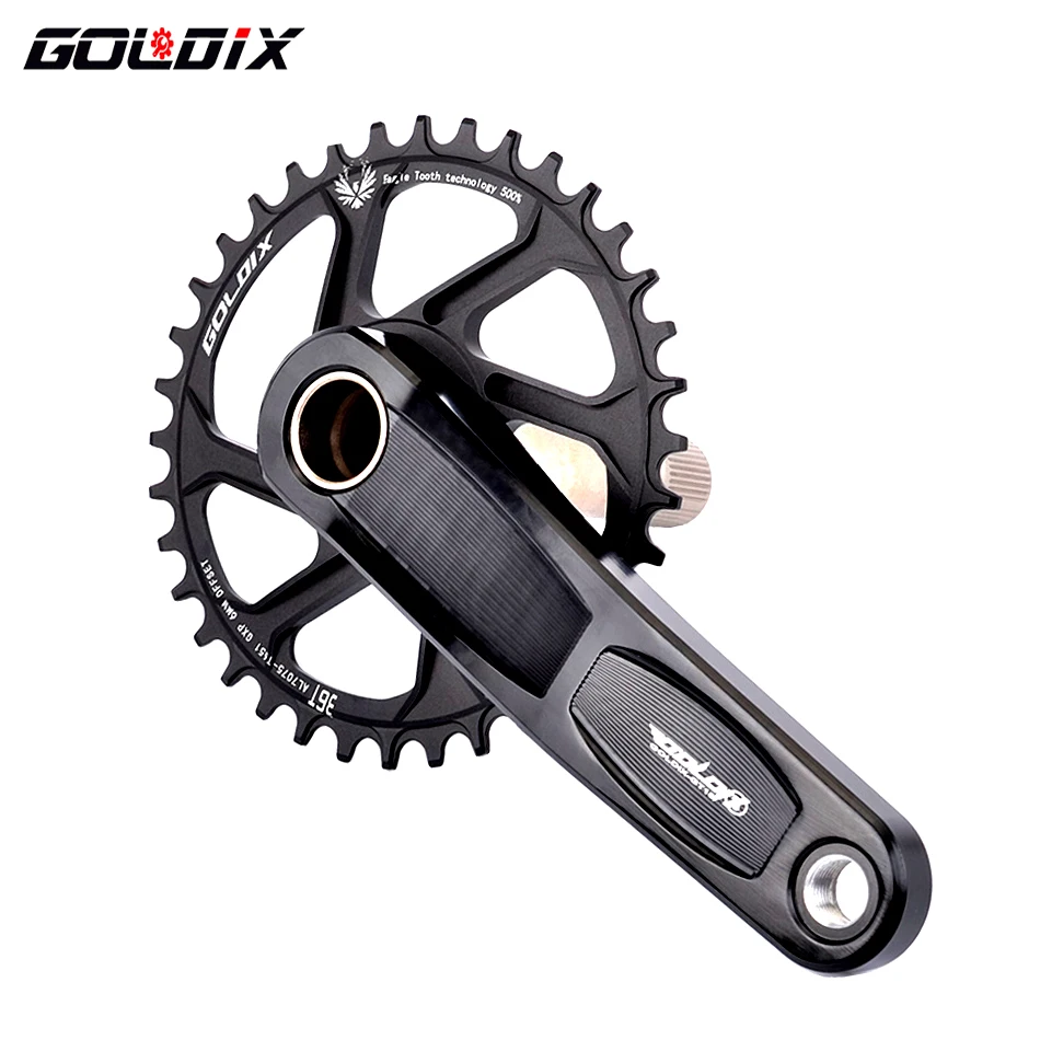 GOLDIX MTB Crankset 170/175 мм все CNC режущие рукоятки велосипеда 3/6 смещение широкий узкий