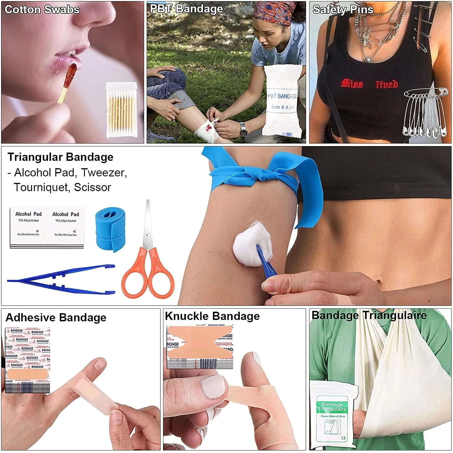 Набор первой помощи для выживания 142 шт. IFAK Molle System совместимая снаряжение для активного отдыха Наборы экстренной помощи Травматическая сумка для кемпинга, охоты и приключений.