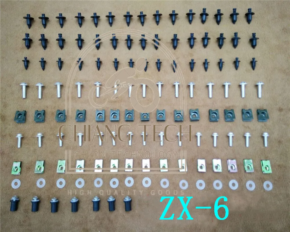 

Комплект обтекателей болты для кузова винты для Kawasaki ZX-6 1990-1999