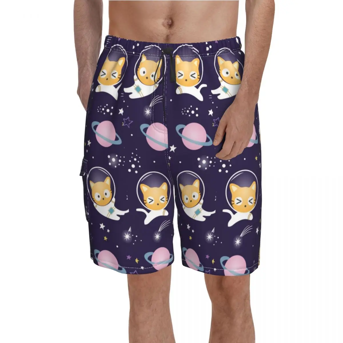 

Doja Cat Patterns Board Shorts planet her space need to know Board Short Pants Drawstring Comfortable Print Swimming Trunks 2XL