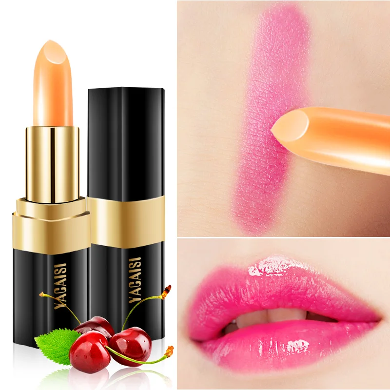 Красная вишневая здоровая помада Уход за губами увлажняющий бальзам для губ