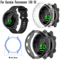 protector case for garmin forerunner 55 158 smartwatch protective cover shell frame bumper clear soft ultra thin tpu accessories