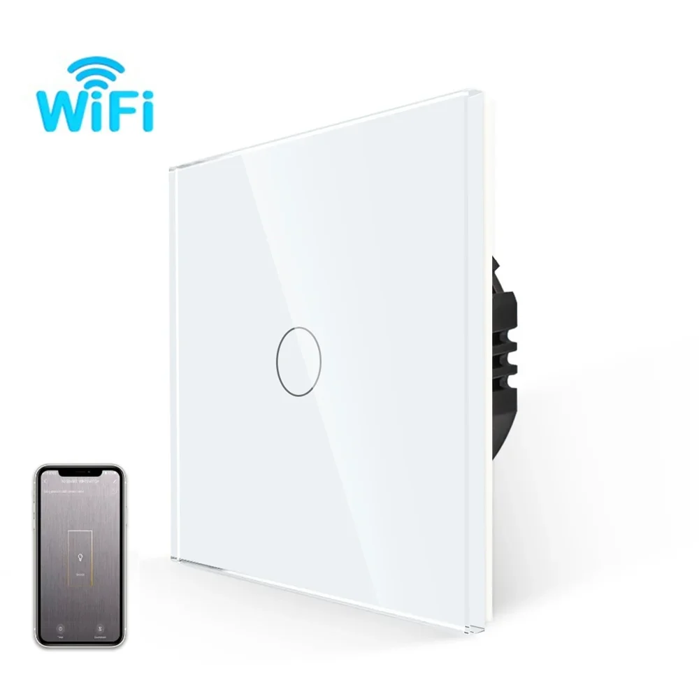 Wi-Fi переключатель, стеклянная панель, умные сенсорные выключатели света, нужен нейтральный провод, работа с Tuya Google Home 1/2/3Gang, умный дом Bingoelec