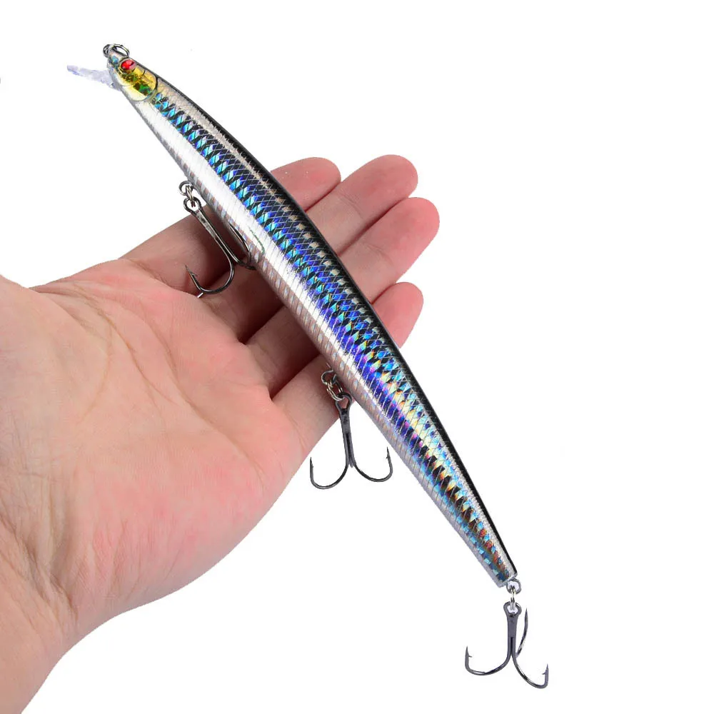 

1Pcs Big Minnow Sea Fishing Lures 18cm 26g Floating Wobbler Swimbait Isca Artificial Hard Bait Crankbait Bass Carp Pesca Tackle