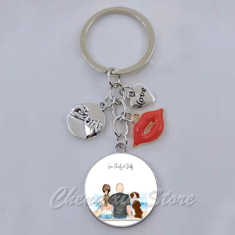 Брелок сделай сам брелок-украшение для домашних питомцев семейного отца собаки