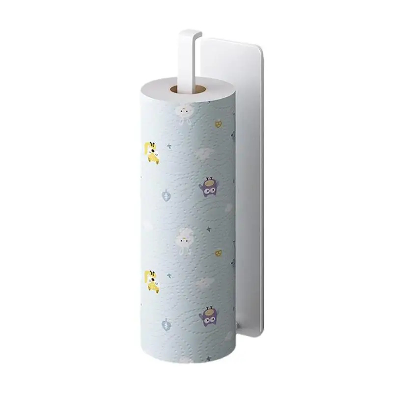 

Wall Paper Towel Rack Wall Kitchen Paper Towel Holders Self-Adhesive Paper Towel Stand With Strong Load-Bearing Design For Paper