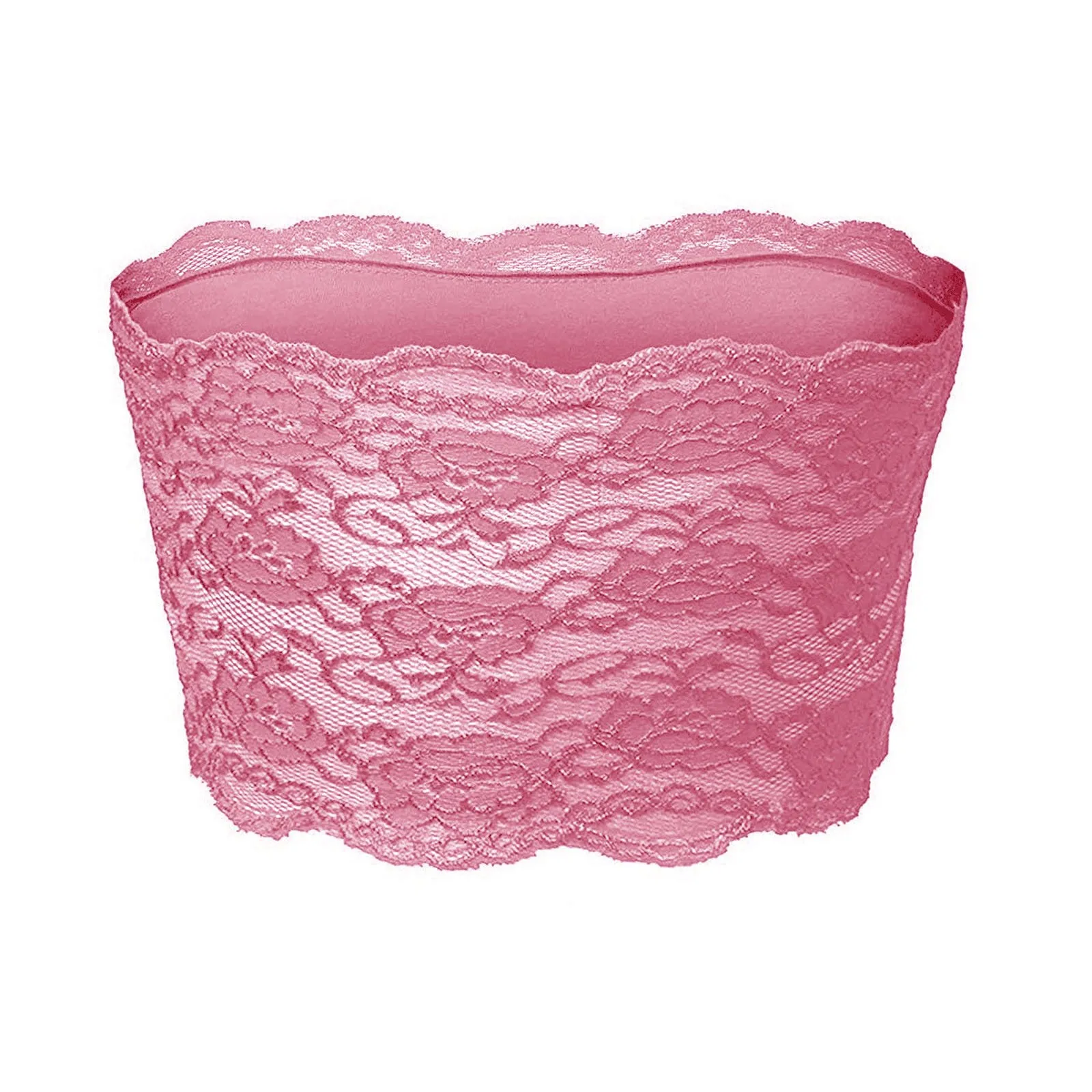 Женский бесшовный кружевной топ с цветочным рисунком бюстгальтер-труба пуш-ап