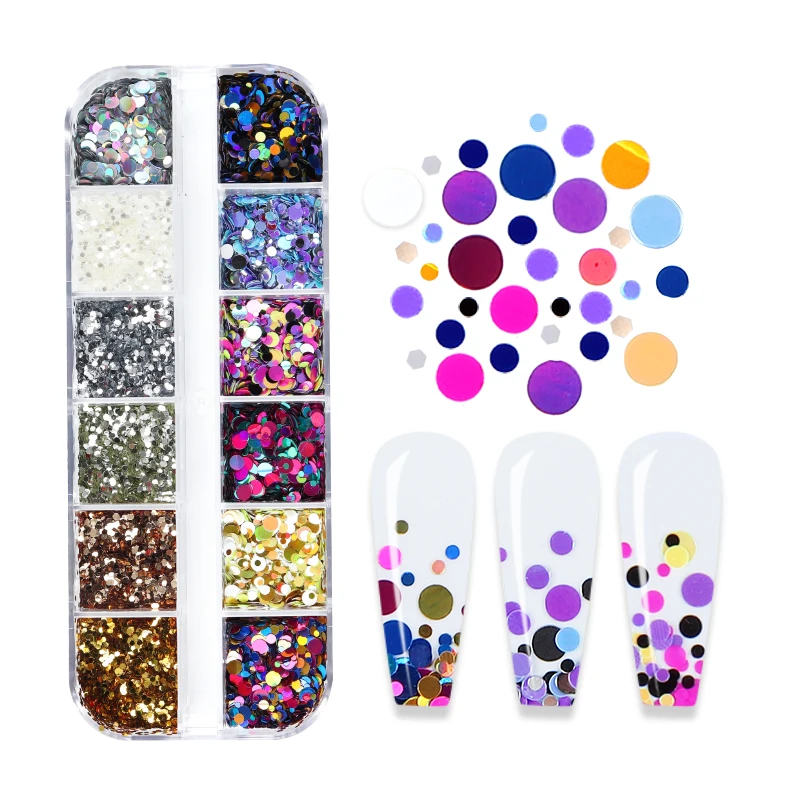 12 ячеек разные размеры круглая фотография лазерная украшения самодельные