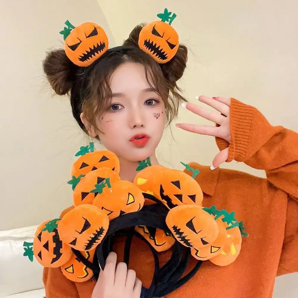 

Halloween Funny Devil Pumpkin Headbands Girls Festival Hair Hoops Cute Styling Pumpkin Headband Trick or Treat Pumpkin Party