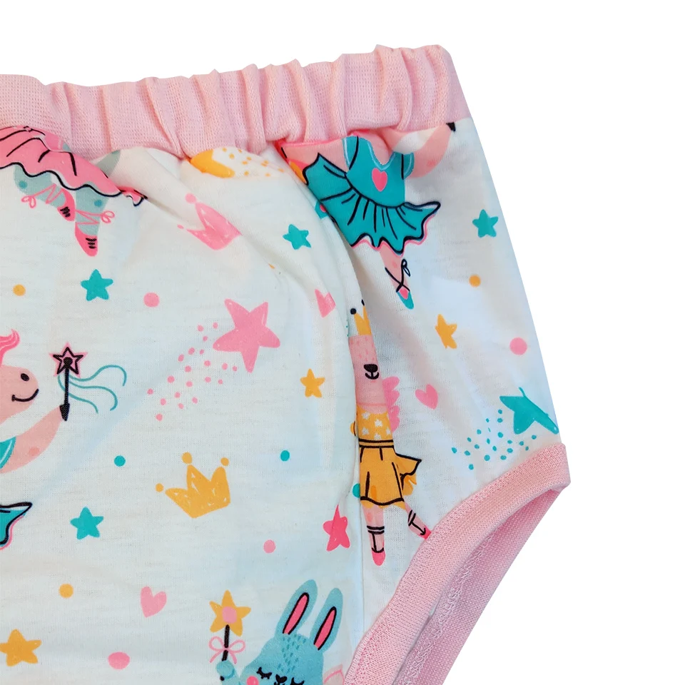 Waterproof Cotton Dancing Bunny Adult Baby Training Pants Reusable Infant Shorts Underweaer Cloth Diapers Panties Nappy images - 6