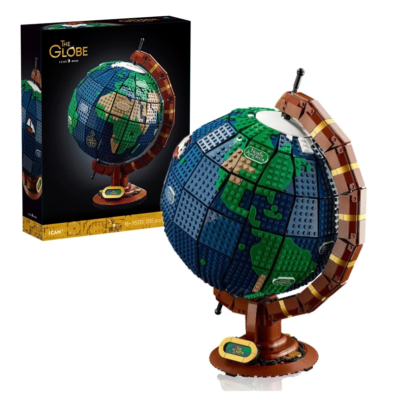 

2022 Expert Moc Bricks 2585PCS Earth Globe Modular Building Blocks Assembly Bricks Children Educational Model Bricks 21332