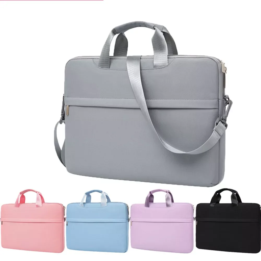 

New Waterproof Laptop Bag 13.3 14 15.6 Inch Computer Case For Macbook Air Pro Notebook Tablets Sleeve Women Men Shoulder Handbag
