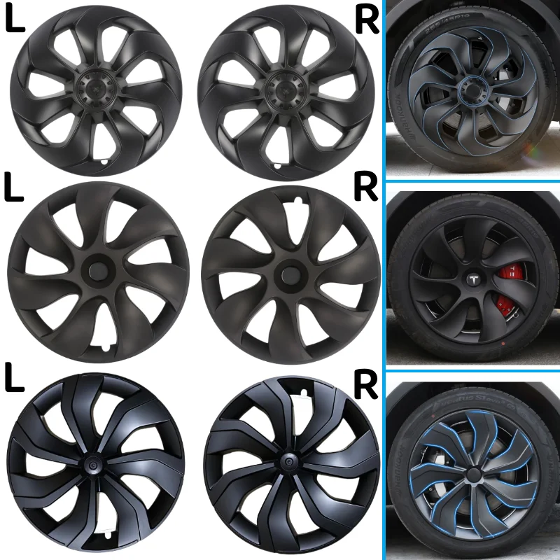 

19 Inch Symmetrical Hub Cap Performance Replacement Automobile Wheel Hubcap Full Rim Cover Accessories For Tesla Model Y 2023