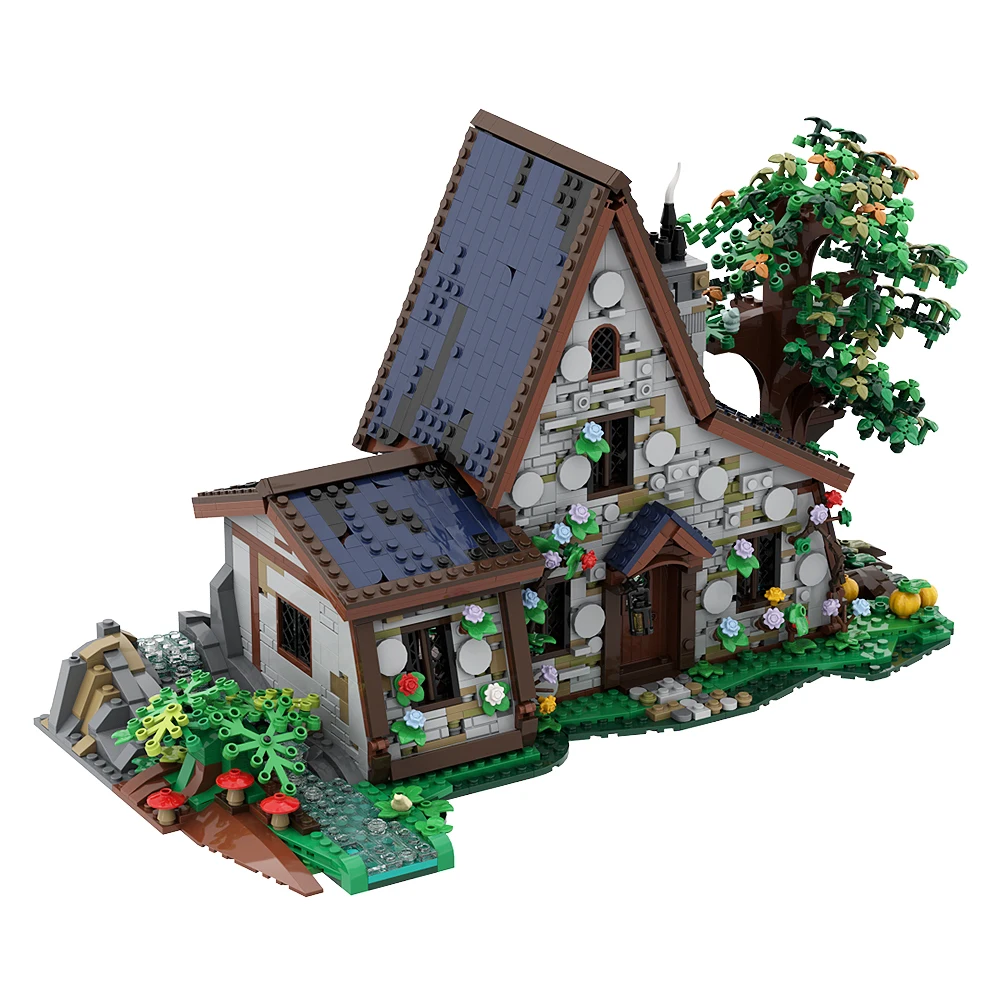 Gobrick MOC лесная архитектура Волшебный дом Ведьмак Набор строительных блоков