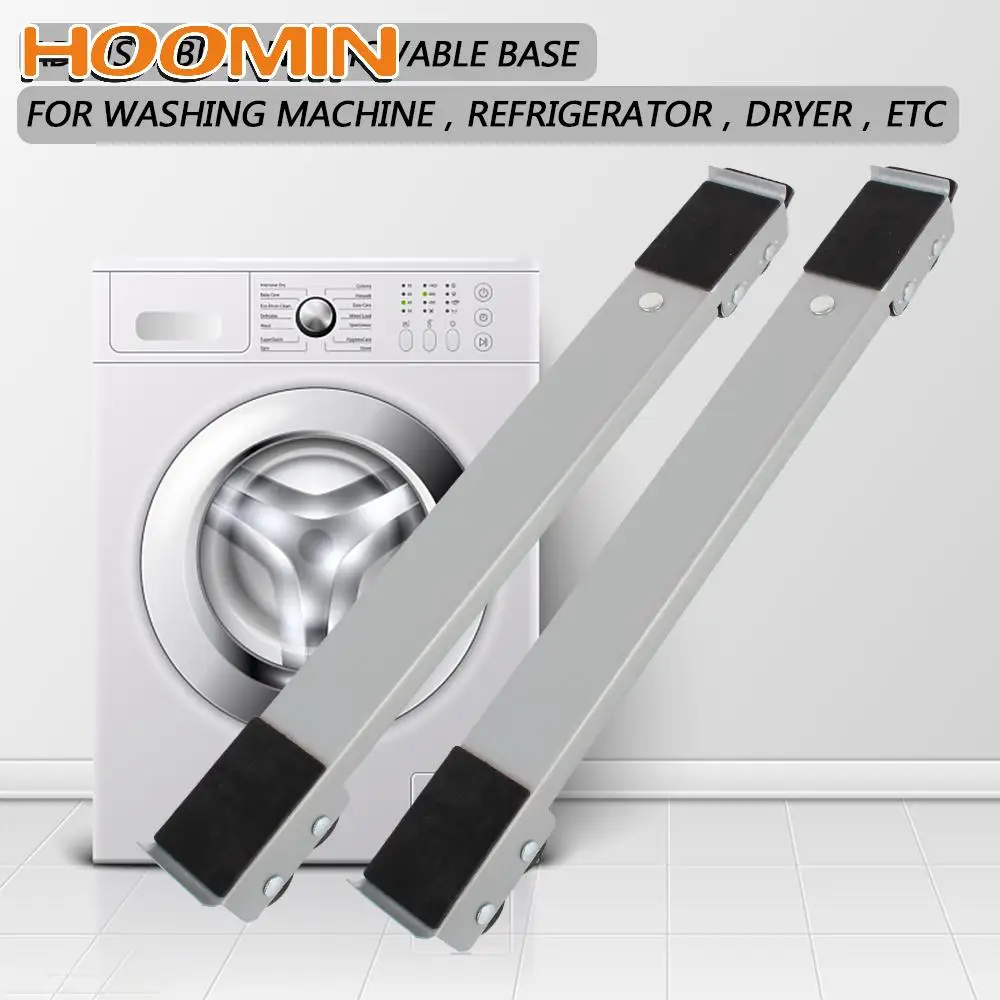 

HOOMIN 24 Wheel Movable Racks Mobile Roller Bracket Refrigerator Base Mount Washing Machine Stand Dryer Holder Universal