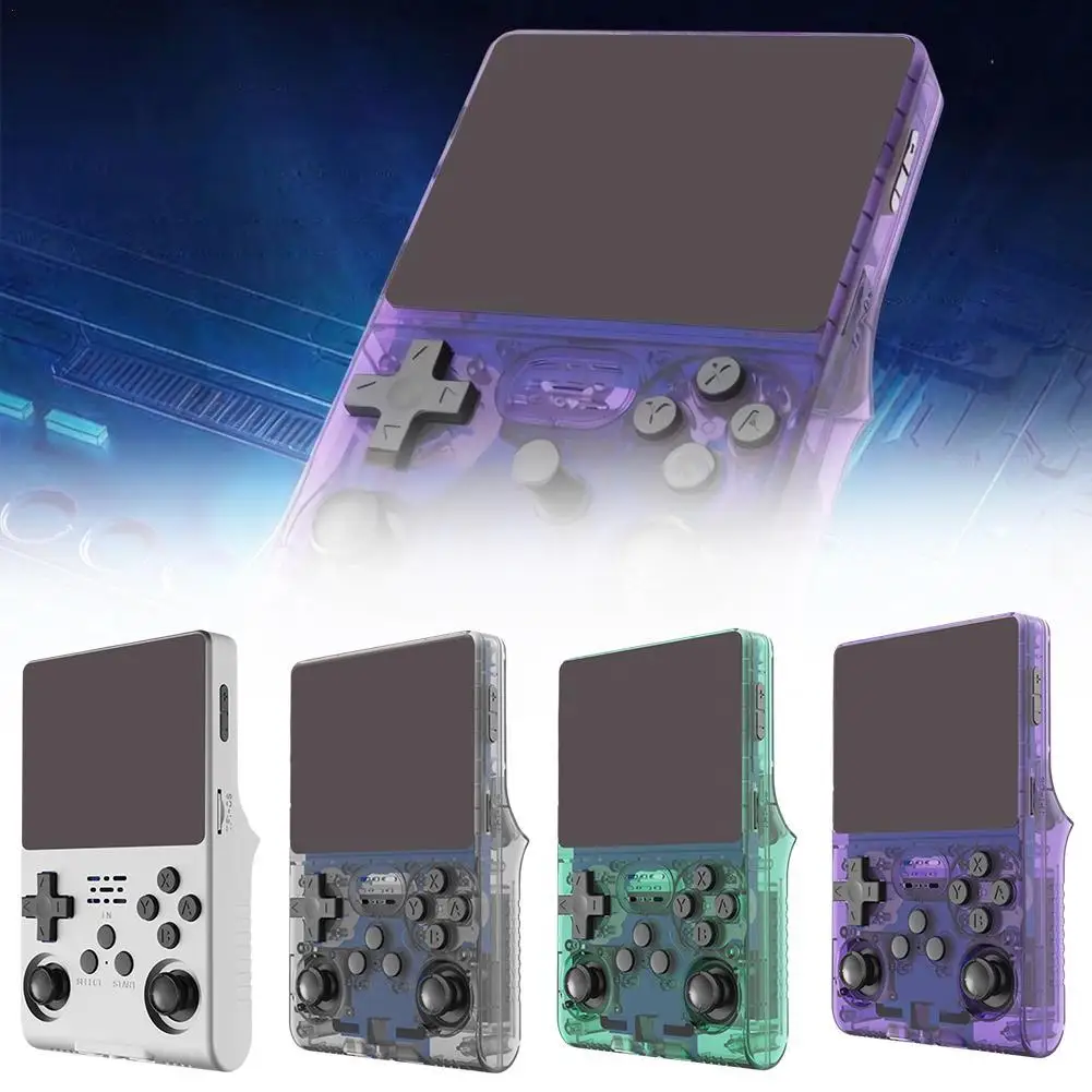 Портативная игровая консоль R40S Pro в стиле ретро HD-игры 3 5 дюйма IPS экран двойная