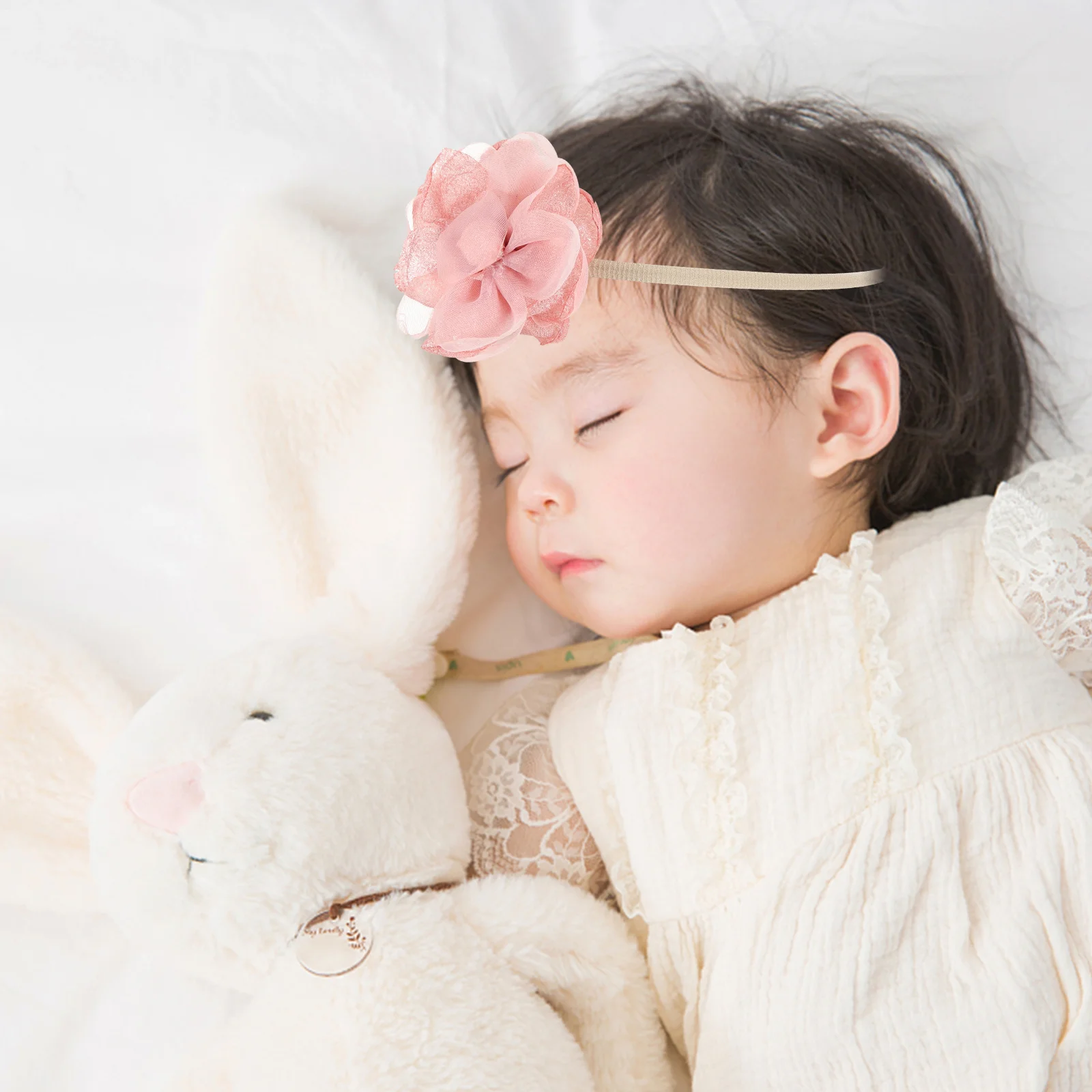 

5 Pcs Toddler Elastic Headband Baby Bow Hair Tie Accessories Infant Girl Girls Polyester Bows Hair Accessories