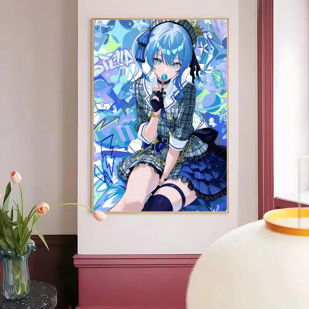 Постер Hoshimachi Suisei H-hololive: элегантные и доступные по цене настенные наклейки для общежитий, гостиных и спален. (art.: 3920da3601fbe) - 3920da3601fbe