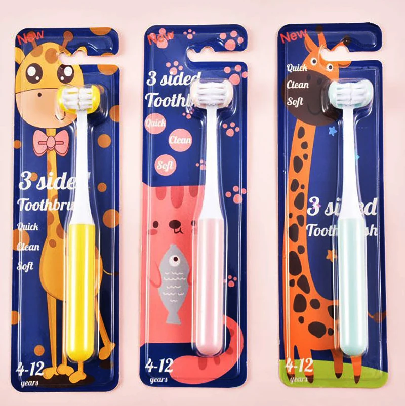 3D зубная щетка трехсторонняя U-образная с мягкой щетиной Силиконовая для ухода за
