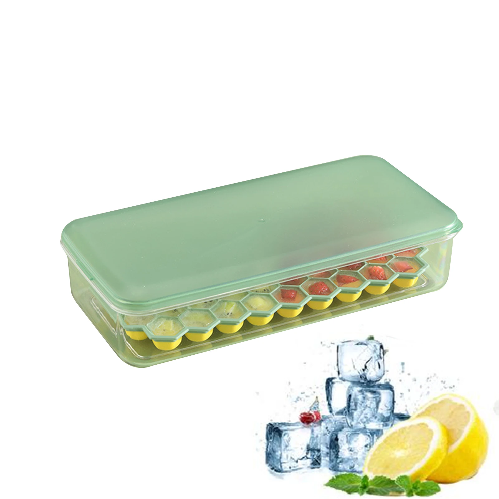 

Ice Cube Trays For Freezer With Lid And Bin Ice Cube Molds With Lid And Bin Ice Ball Maker Mold For Whiskey Cocktail Cold Drinks