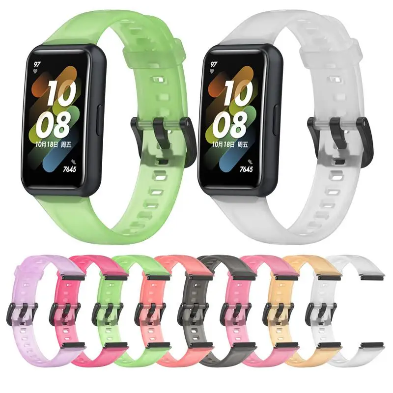 

Soft Silicone Strap For Huawei Band 7 Band 6 Pro Replacement Wristband For Huawei Honor Band 6 7 Bracelet Sports Watch Band