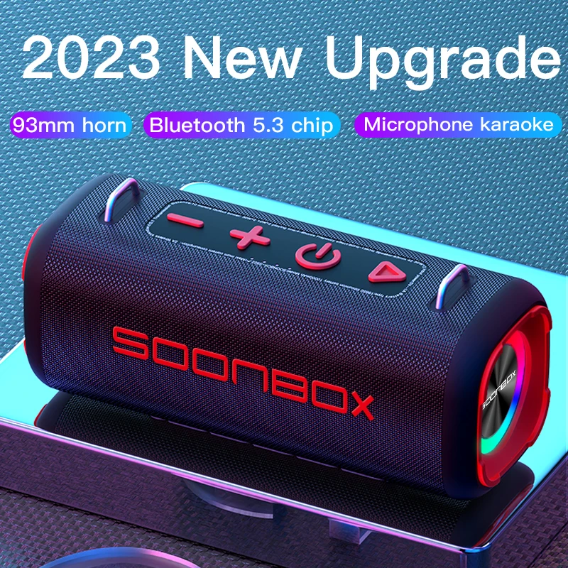 

NEW Product HOT SALE SOONBOX S9200 80W High-powerWireless Bluetooth Speaker Portable Outdoor Waterproof Stereo Subwoofer Karaoke