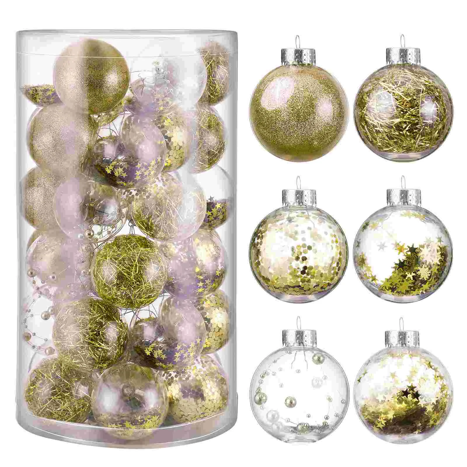 

36 шт. противоударные блестящие украшения 6 см, украшения, Декор, подвеска на рождественскую елку для балкона