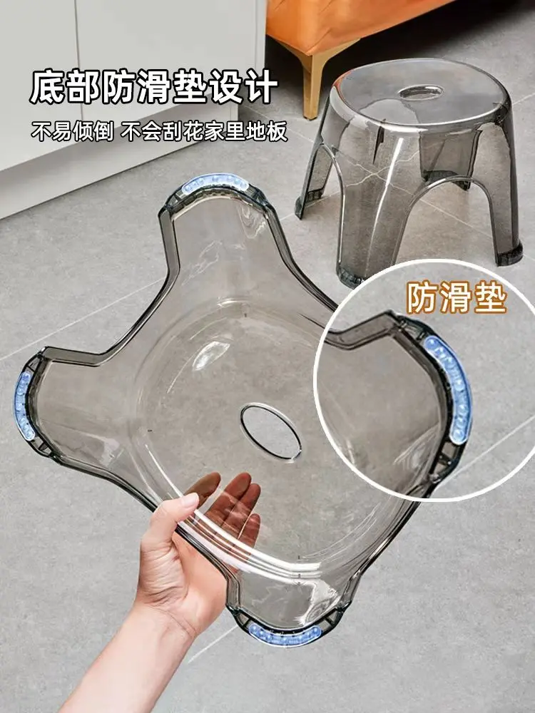 Акриловый прозрачный маленький стул креативный домашний журнальный столик для
