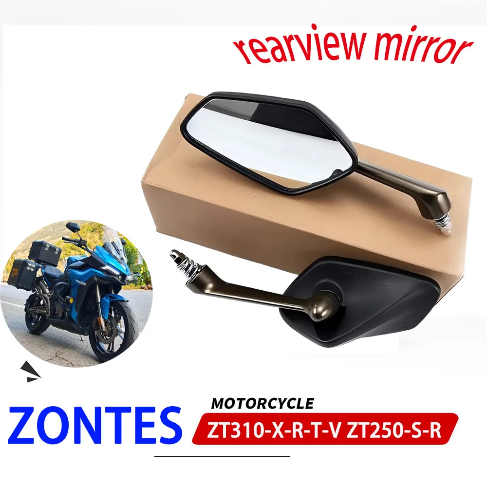Фото Запчасти для модификации мотоциклов ZONTES 310X 310T 310V 310R ZT310, левые и правые зеркала заднего вида, подходят для ZT250-S-R №1