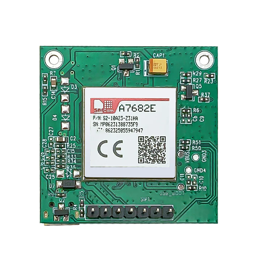 Фото Плата разработки модуля SIMCOM A7682E LTE CAT1, диапазоны B1 B3 B5 B7 B8 B20, GSM GPRS EDGE 900/1800 МГц, совместима с SIM800C SIM868 №2