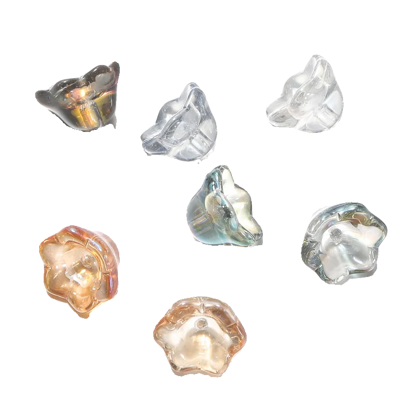 Древний Sle имитация кристаллов с отверстием в виде лилии свободные бусины