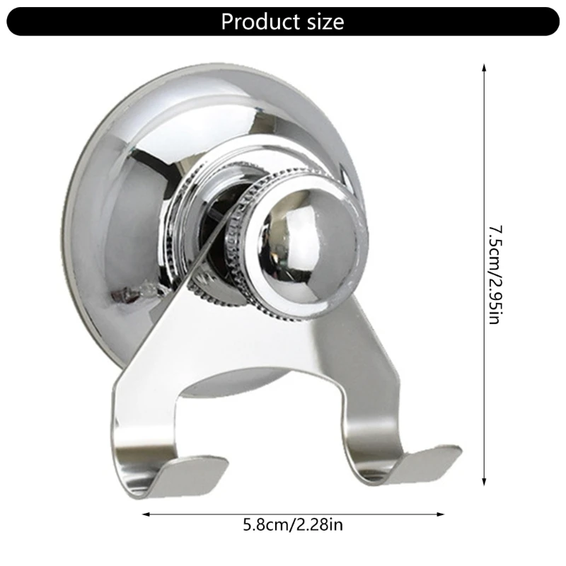 R2LD Набор из 2 крючков с вакуумной присоской нержавеющей стали для ванной комнаты