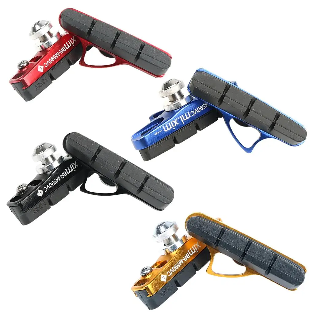 

1 пара прочных бесшумных тормозных колодок, Велосипедный тормозной держатель, колодки, обувные блоки, резиновые колодки