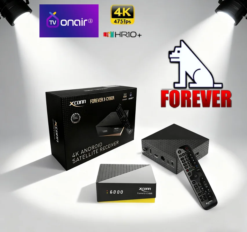 Фото XCONN FOREVER X-CYBER 4K ТВbox/iptv subscrimen онлайн (Android 9 DVB-S2X/S2/S, Ku/C Band Multi-Interface Expansion Full Protocol) №4