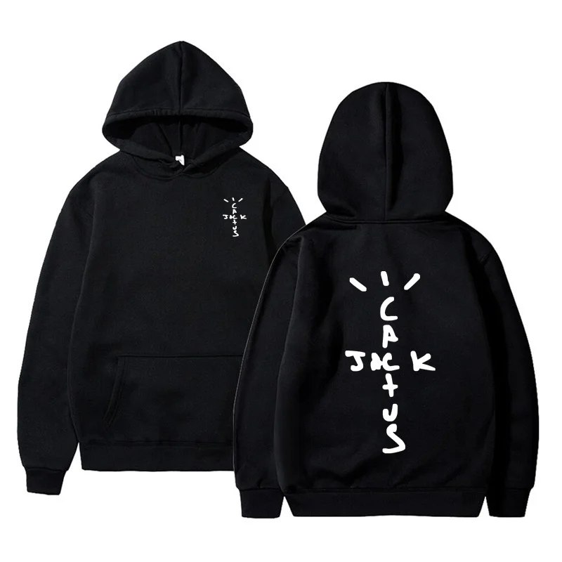 

ip op dies Cactus Jack Swa Print Funny Women Men ded Sweatsirt Casual Pullover arajuku