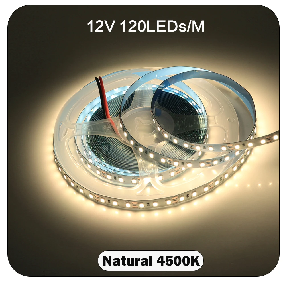 

KISUFU Светодиодная лента 2835 Ледяной синий 12В/24В 5М 600 LEDs