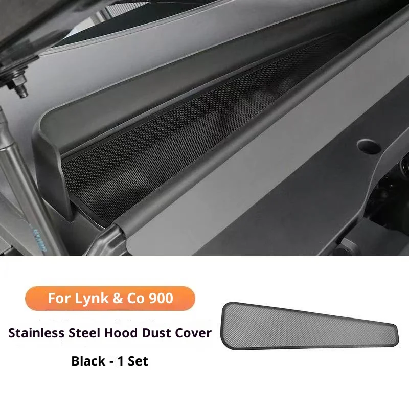 

Пылезащитная сетка для Lynk & Co 900 2025 2026, передний капот, пылезащитная крышка, защита для выхода воздуха из нержавеющей стали, внутренняя отделка